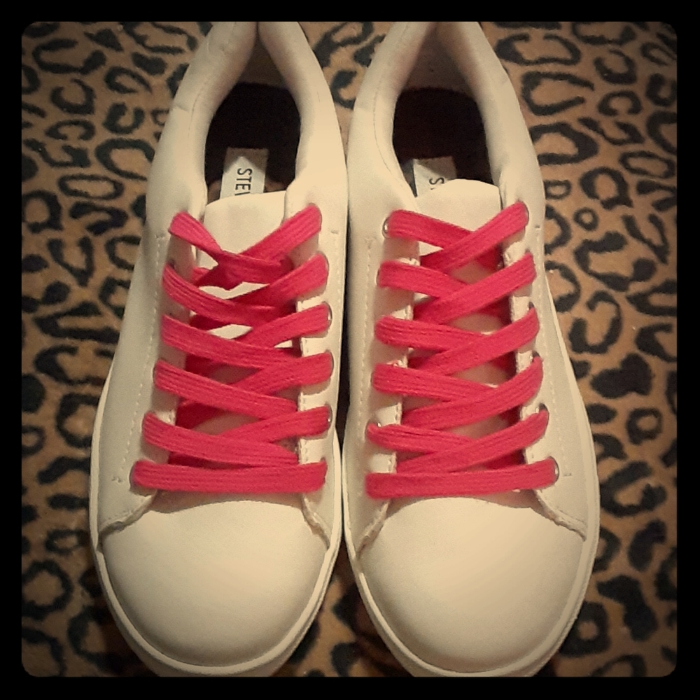 Steve Madden glitter heeled sneakers